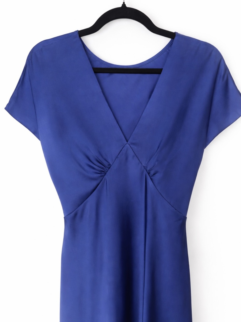 Atelier de La Hang (ADLH) Navy Blue Satin Maxi Dress - Picture 5 of 11